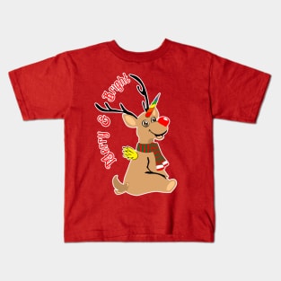 Red Nosed Reindeer Kids T-Shirt